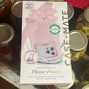 Case-Mate NIB Pink Decorative Bow Phone Case